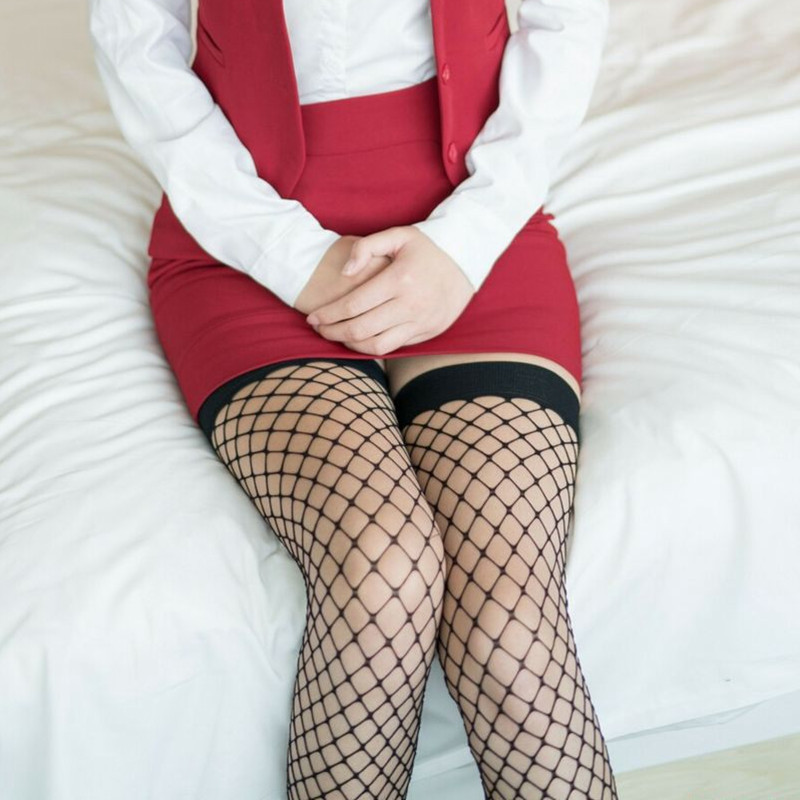 Long Night Sexy Stockings Cross-border Foreign Trade Screw Mouth Large Net Stockings Sexy Underwear Long Tube Net Stockings 4015
