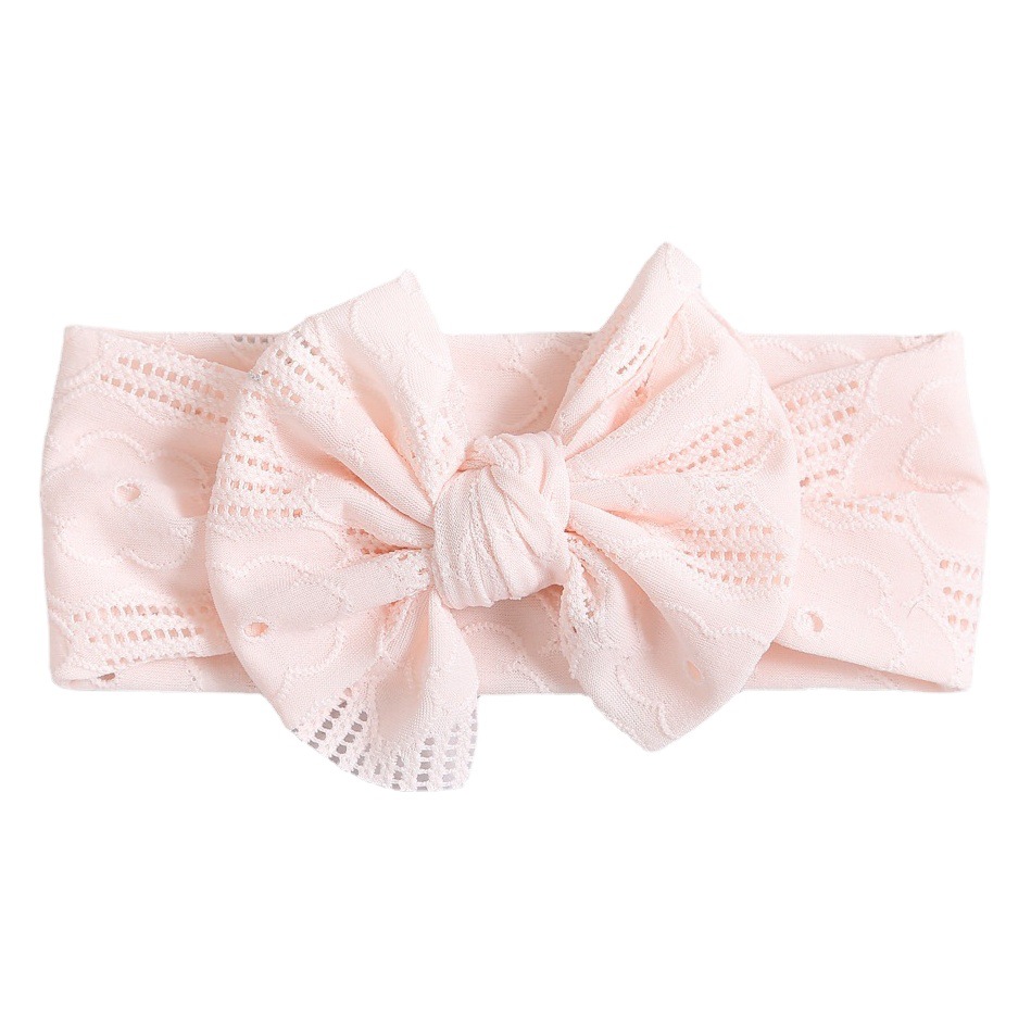 Cross-border New Baby Hair Band Hair Accessories Lace High-grade Elastic Hair Accessories Soft Lightweight Bow Children's Headwear