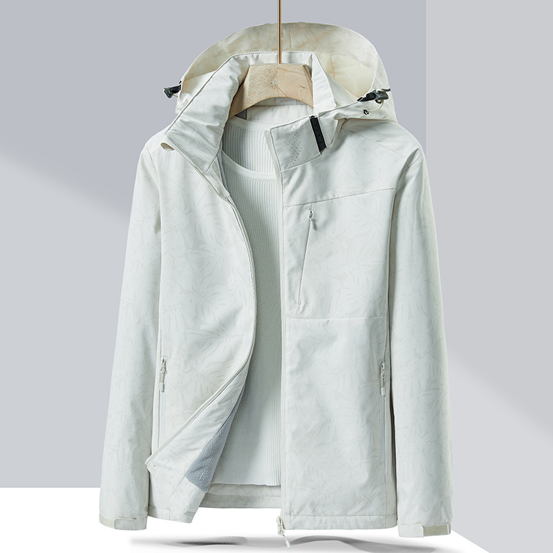 Picture of 2023 Fleece-Lined Cotton Jacket Couple's Style Windproof Waterproof Single-Layer Jacket, Cold-Resistant, Fleece-Lined and Thickened