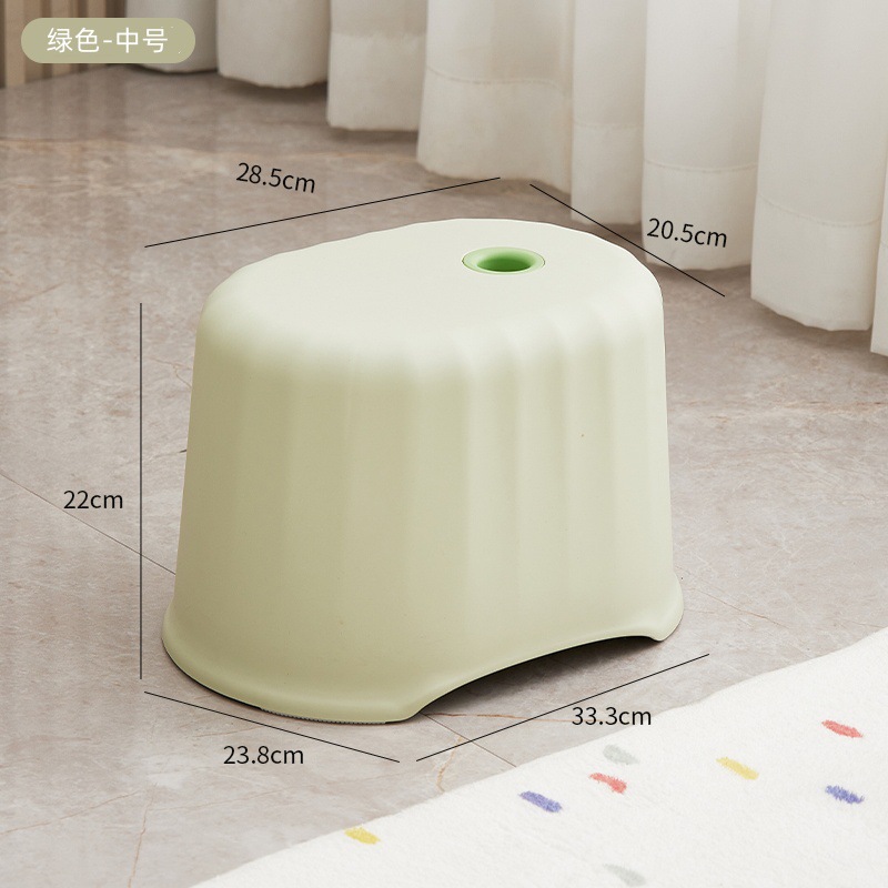 Picture of Household Plastic Small Stool Simple Style Thickened Coffee Table Small Stool Shoe Changing Stool Sofa Stool Bathroom Low Stool Chair