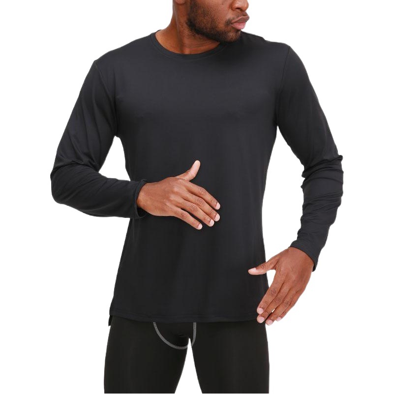 Autumn and Winter Long Sleeve Sports Top Men's Running Sportswear Quick-drying T-shirt Basketball Training Base Fitness Clothes