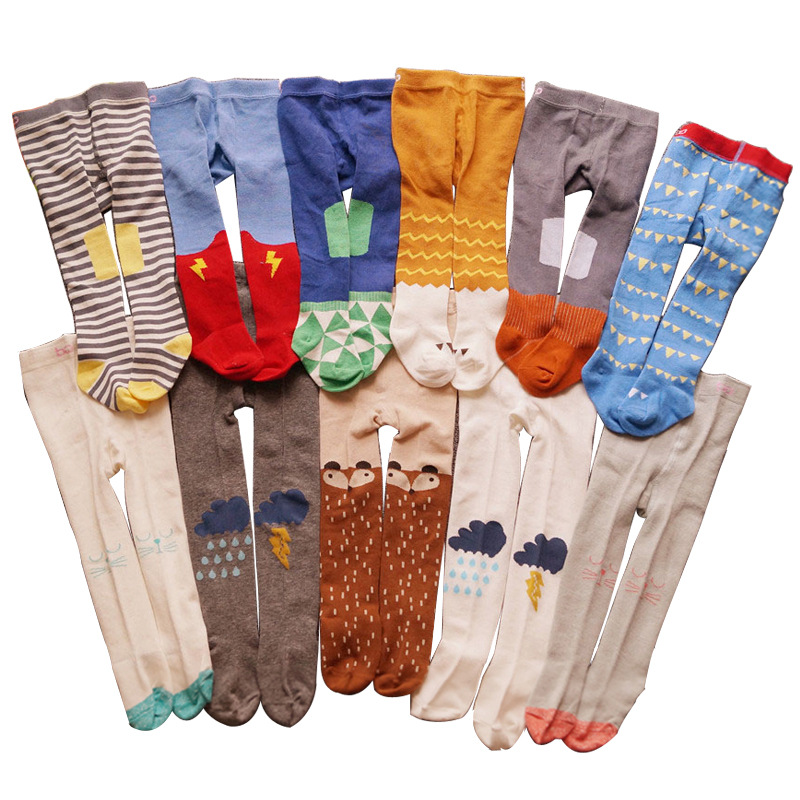 Picture of Spot Spring and Autumn Cotton Baby Pantyhose Cute Boys and Girls One-piece Socks Newborn Baby Big PP Leggings Socks