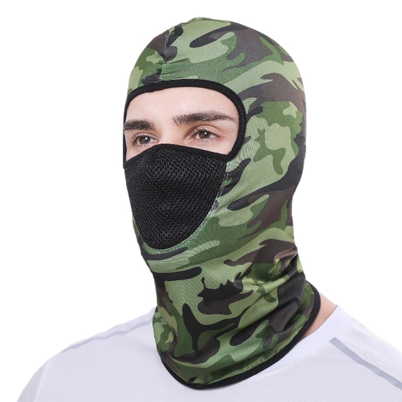 Cross-border hot selling ice silk riding head cover summer sunscreen breathable mask sports outdoor dust-proof camouflage