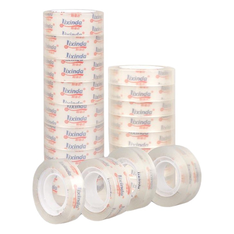 Stationery Transparent Tape Small 1.2cm Student Hand-Tearable Tape 1.8cm Strong Narrow Tape Wholesale