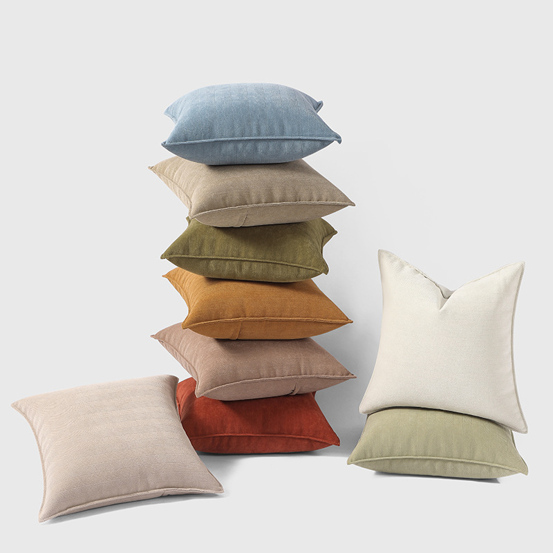 2025 new Xu Ai chenille herringbone pressing edge sofa pillow a generation of hair pillow cushion cover