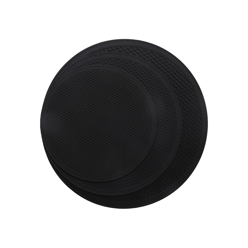 Picture of Three-size silicone honeycomb pattern insulation mat silicone insulation pot mat household insulation bowl mat large pot mat coaster dish mat