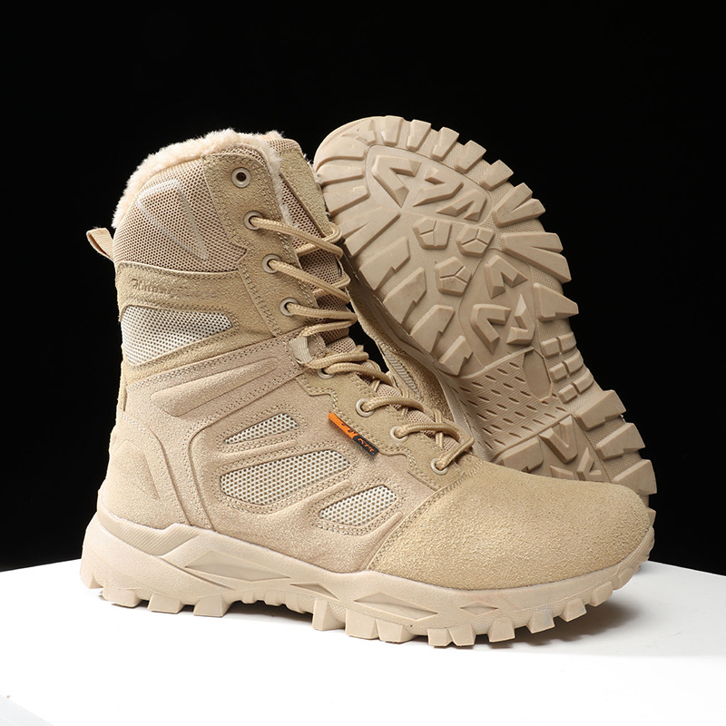 Extra Large Size Northeast Snow Boots Men's Winter fleece-lined Thickened High-Top Cotton Shoes Men's 47 Outdoor Cold-proof Mountaineering Boots