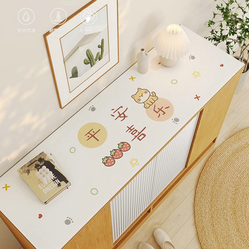 TV Cabinet Tablecloth Sideboard Long Mat Table Mat Shoe Cabinet Cover Cloth Advanced Sense Waterproof and Oil-proof Dirty-proof Mat