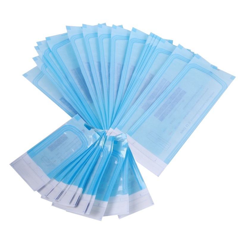 in stock wholesale high temperature and high pressure sterilization bag disposable dental self-sealing sterilization paper plastic bag
