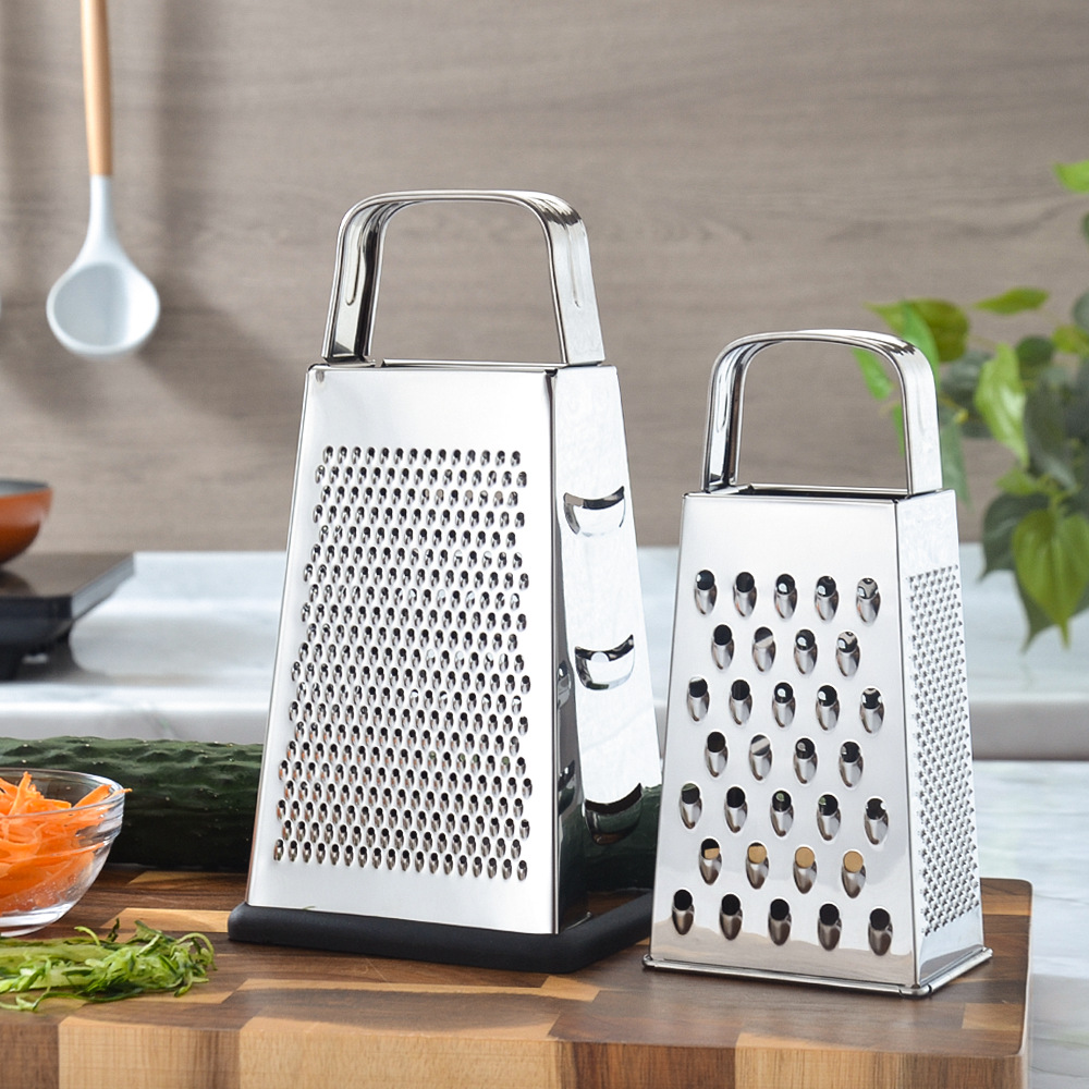 Cross-border stainless steel grater household 4-sided vegetable potato shredding multifunctional shredder kitchen shredder