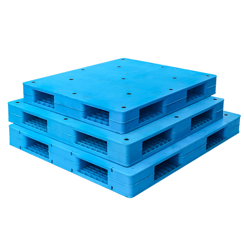 Picture of Wholesale double-sided welded flat plastic pallet forklift transport warehouse logistics special turnover plastic thick card board
