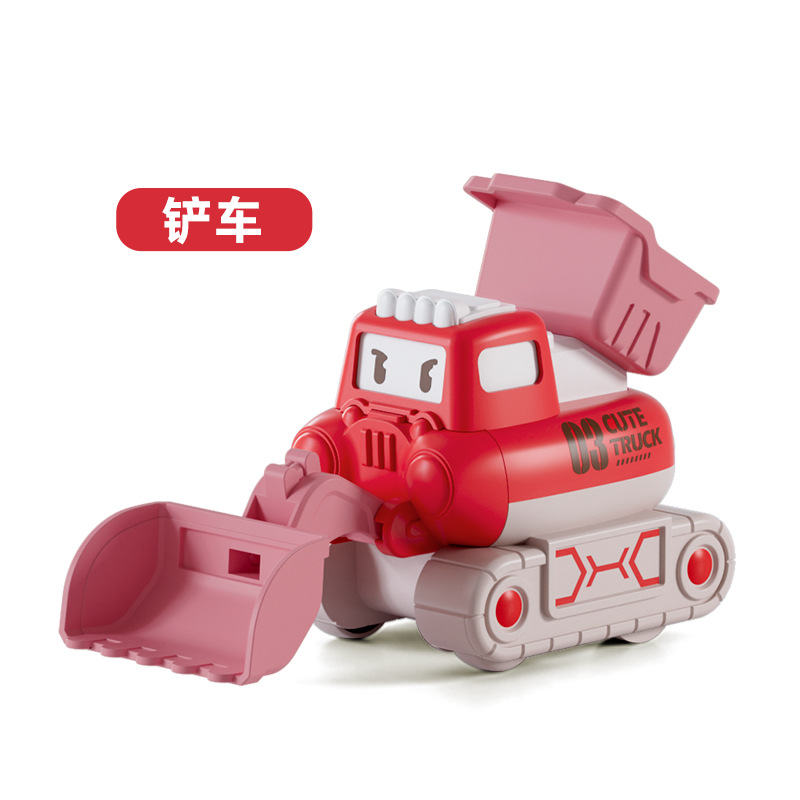 Picture of Children's engineering vehicle drop-resistant pull-back mining dirt cart inertia Press projection car boy toy car wholesale