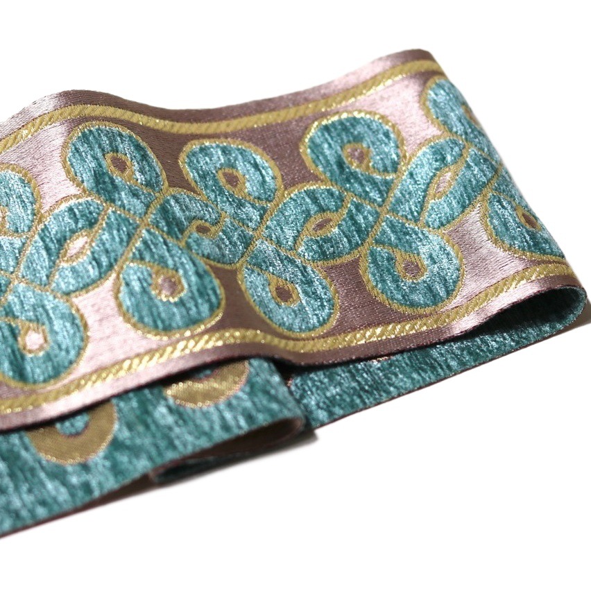 9.1cm wide high precision yarn-dyed chenille ribbon curtain sofa cushion name clothing vest skirt stitching