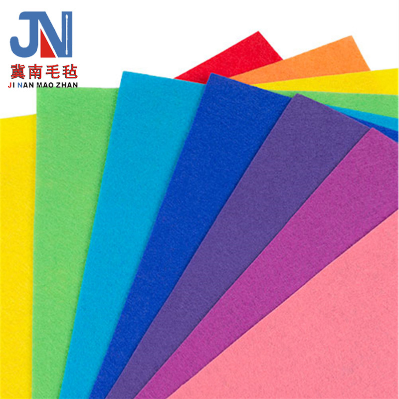 Supply colored felt cloth non-woven chemical fiber felt Chemical Fiber felt cloth colored needle punched chemical fiber felt