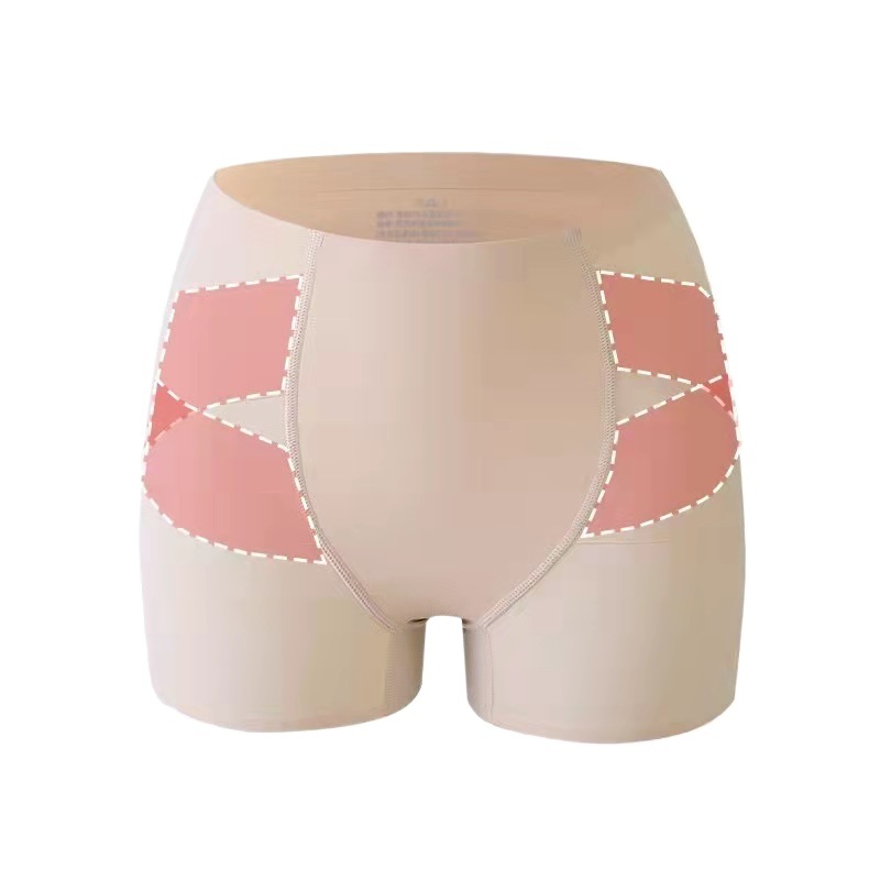 Kaka Same-style Yoga Shaping Pants Seamless Pants Double-layer Elastic Reinforcing Pelvic Straightening Pants for Women