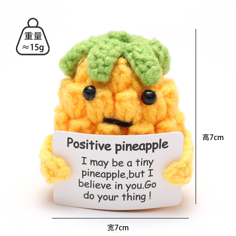 Picture of Cross-Border Hot-Selling Wool Crochet Positive Energy Potato Knitted Wool Cucumber Positive Energy Wool Crocheted Doll Finished Product