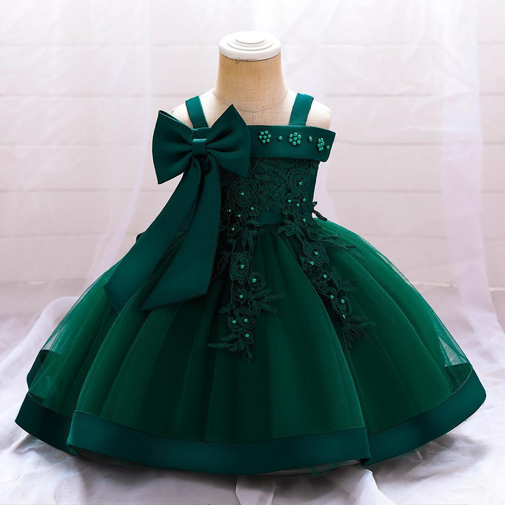 Picture of Amazon's Best-Selling Girls' Dress Suspender Children's Dress Beaded Embroidered Princess Dress Mesh Dress Summer New Style