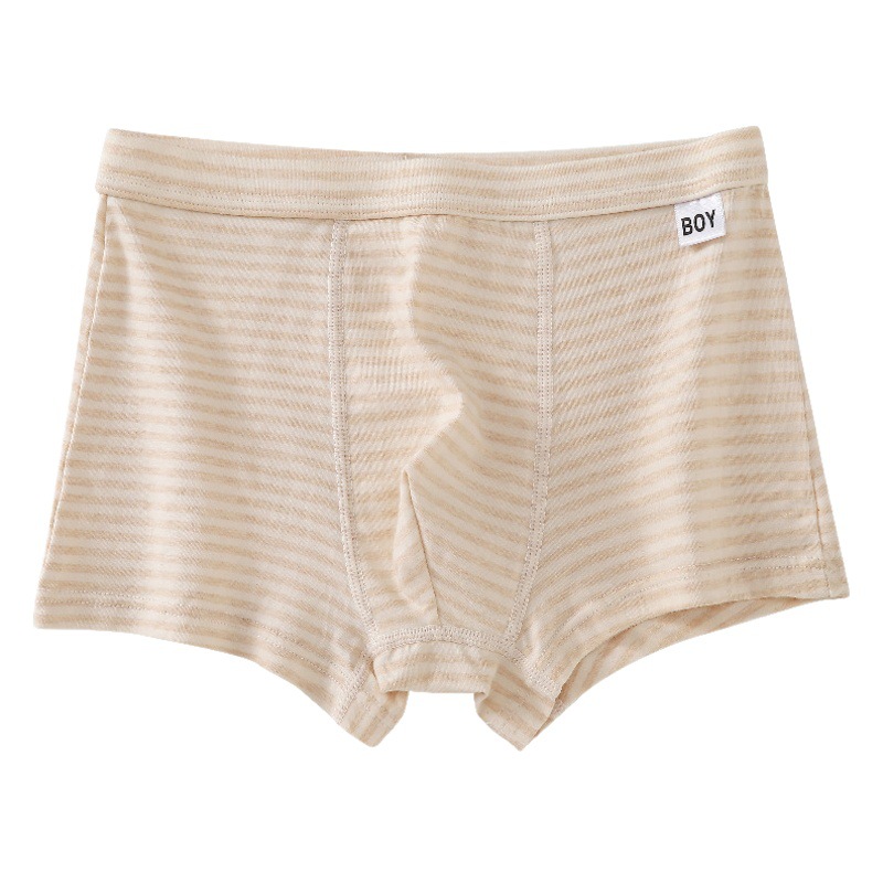 Youth underwear natural colored yarn Cotton Boys' boxers student junior high school students big children cotton boxers