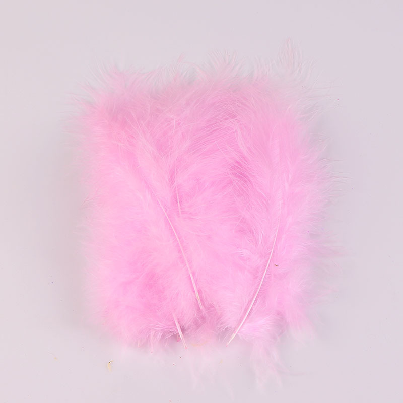 Picture of Cross-Border Wholesale Turkey Feathers Pointed Tail Velvet Feathers Colorful Feathers Dream Catcher Feathers Feather Lamp Wave Ball Feathers