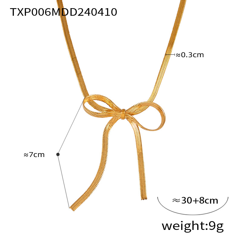 Picture of European and American Cross-border Hot Selling BowEarring Bow Jewelry Niche Metal Ins Style Design Jewelry Set for Women