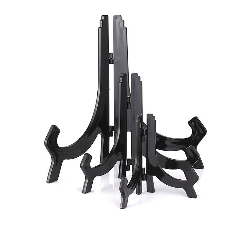 Picture of Acrylic Injection Transparent Plate Stand Tea Cake Stand Photo Frame Display Stand Decoration Medal Display Stand Home Accessories