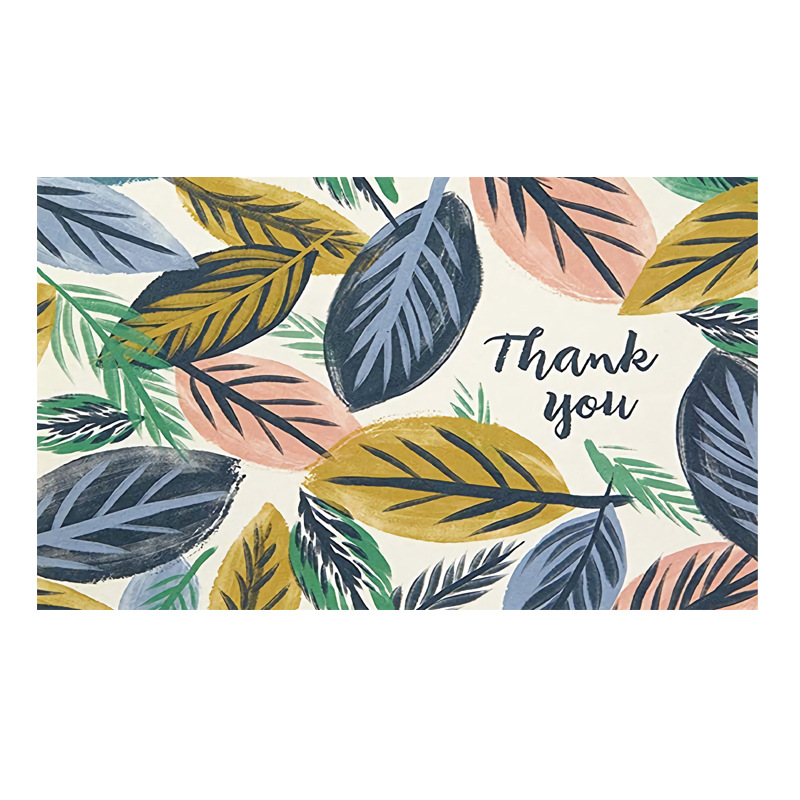 Picture of 50 sheets/pack vintage flower thank you card handwritten blank blessing gift card postcard gift decoration greeting card