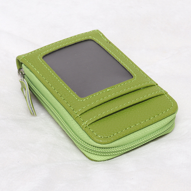 Picture of Cross-Border Organ Multifunctional Card Holder Foreign Trade New Hot Product Multi-Color Anti-Theft Zipper Vertical Short Wallet