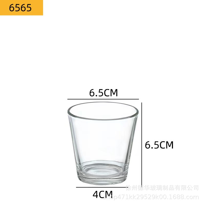 Picture of Transparent candle cup glass jar bedroom romantic Candlestick cup color frosted glass container aromatherapy empty cup with lid