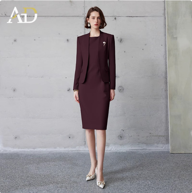 Picture of AD Ankora Red Suit dress Two-Piece Women's Business Wear 2024 New Civil Servant Work Clothes Autumn