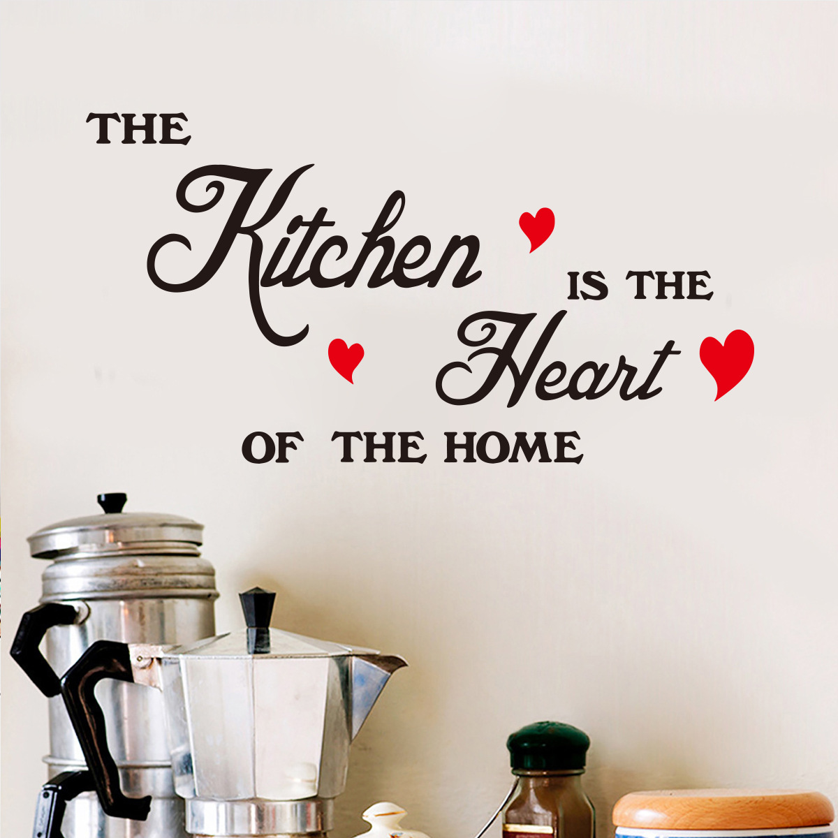 DZY224 new love English the kitchen wall sticker living room bedroom background wall decoration wall sticker