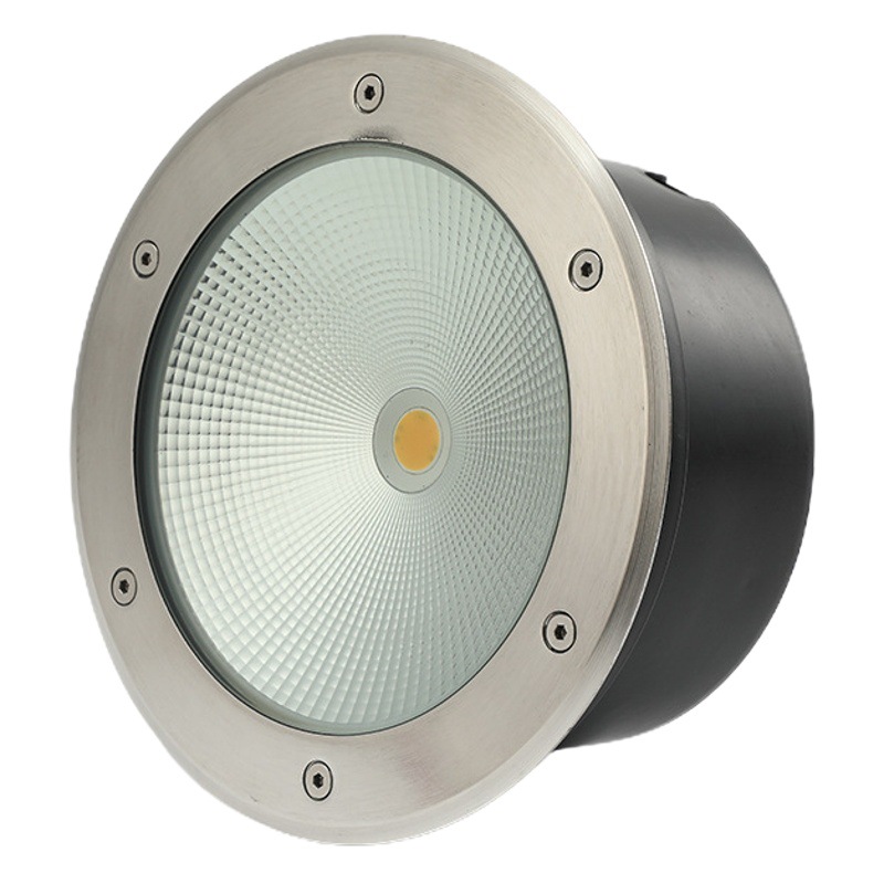 3w waterproof stainless steel cob buried light round square ground light 1w outdoor embedded buried light factory