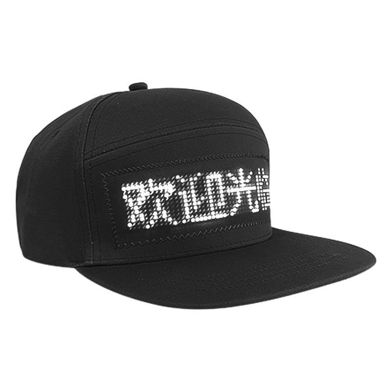 in stock supply LED luminous hat mobile phone send LED advertising hat wireless send cotton LED hat