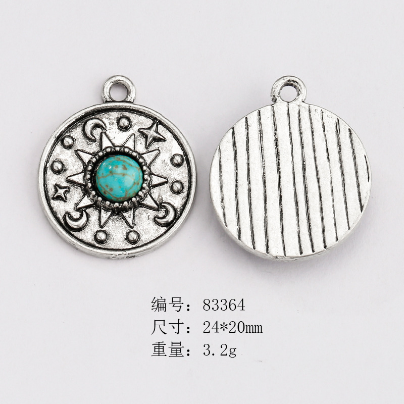 Picture of Cross-border Hot Selling European and American Style Vintage Native American Neajo Pine Stone Jewelry Accessories Imitation diy Pendant