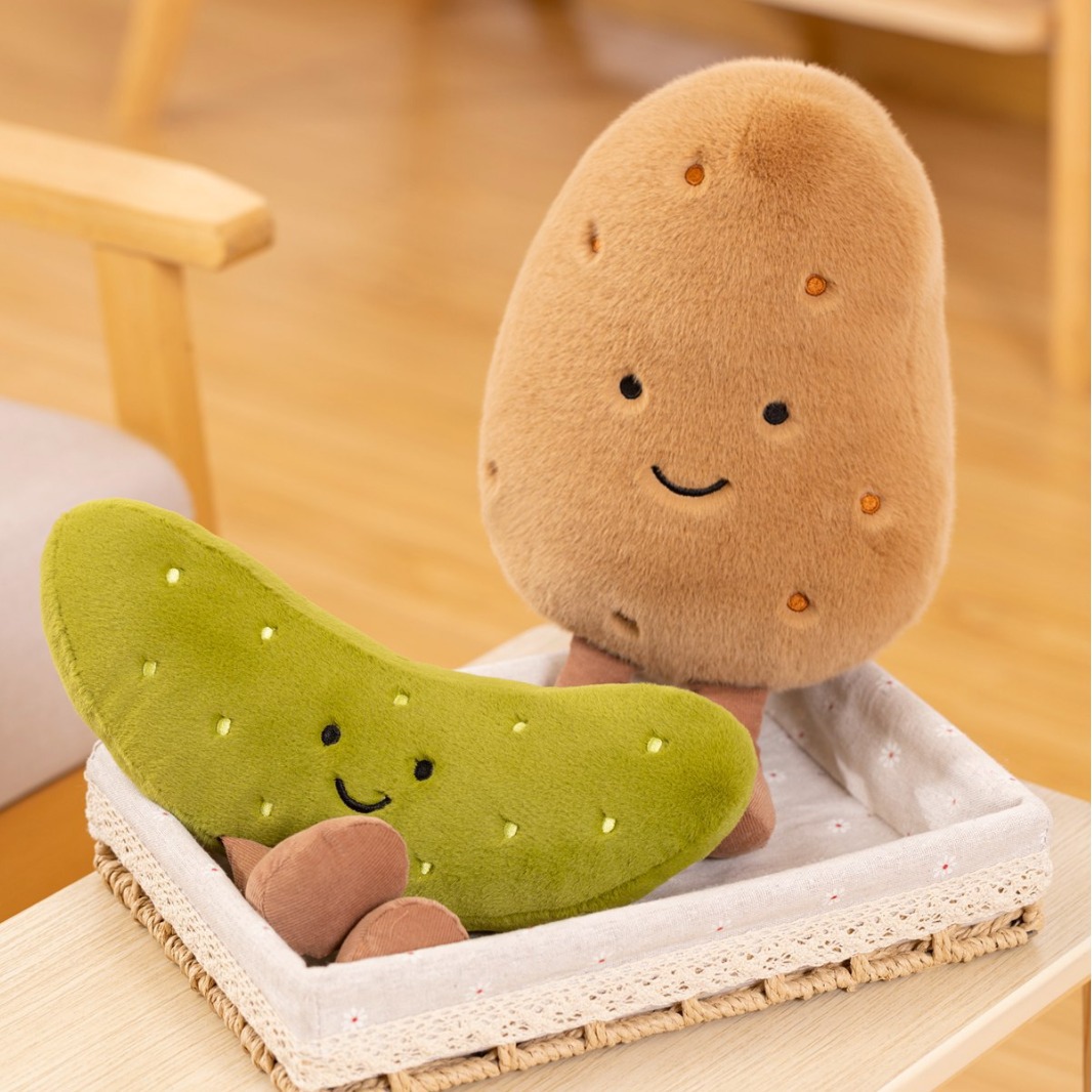 Picture of Little Potato & Pickled Cucumber Doll Jellycat Doll Stuffed Toy Doll Cute Holiday Gift Wholesale