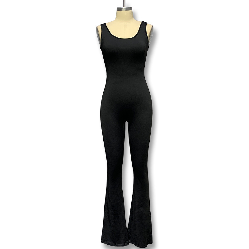 Picture of Fashion tight yoga jumpsuit 2024 casual hollow seamless sports slim fit slim jumpsuit