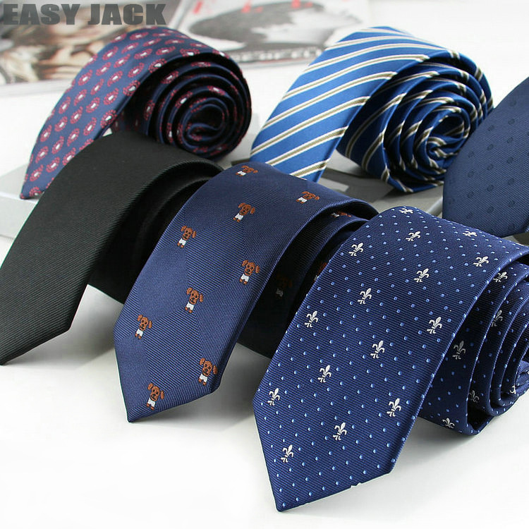 Picture of Men's tie Korean narrow fashion Wedding groom best man casual tie 6cm business professional collar fittest wholesale