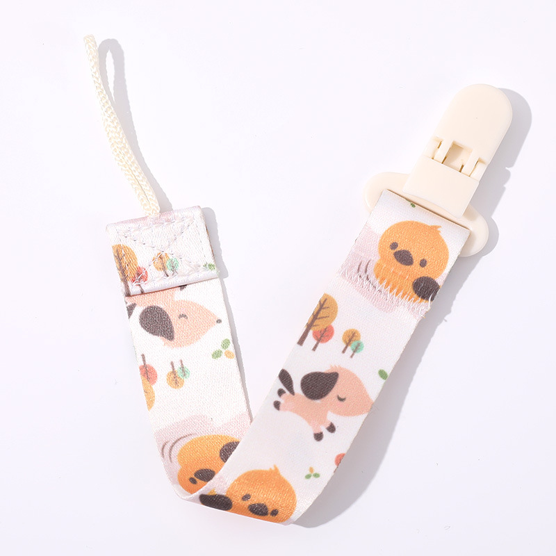 Picture of Factory in stock direct double-sided floral pacifier chain baby toy teether anti-drop chain lanyard baby anti-drop strap