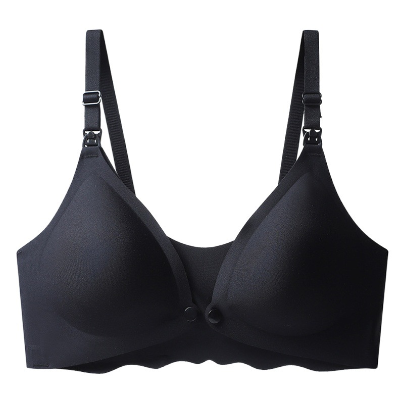 Jelly Breastfeeding Underwear for Women Anti-sagging Gather-up Top Open Buckle Bra Thin for Pregnant Women Postpartum Pregnancy Feeding