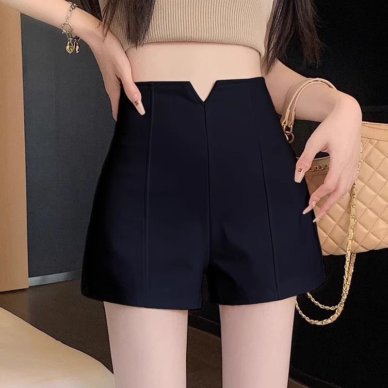 White Suit Shorts Women's Summer Thin 2023 New High Waist Tight Stretch Hot Pants for Small Girls