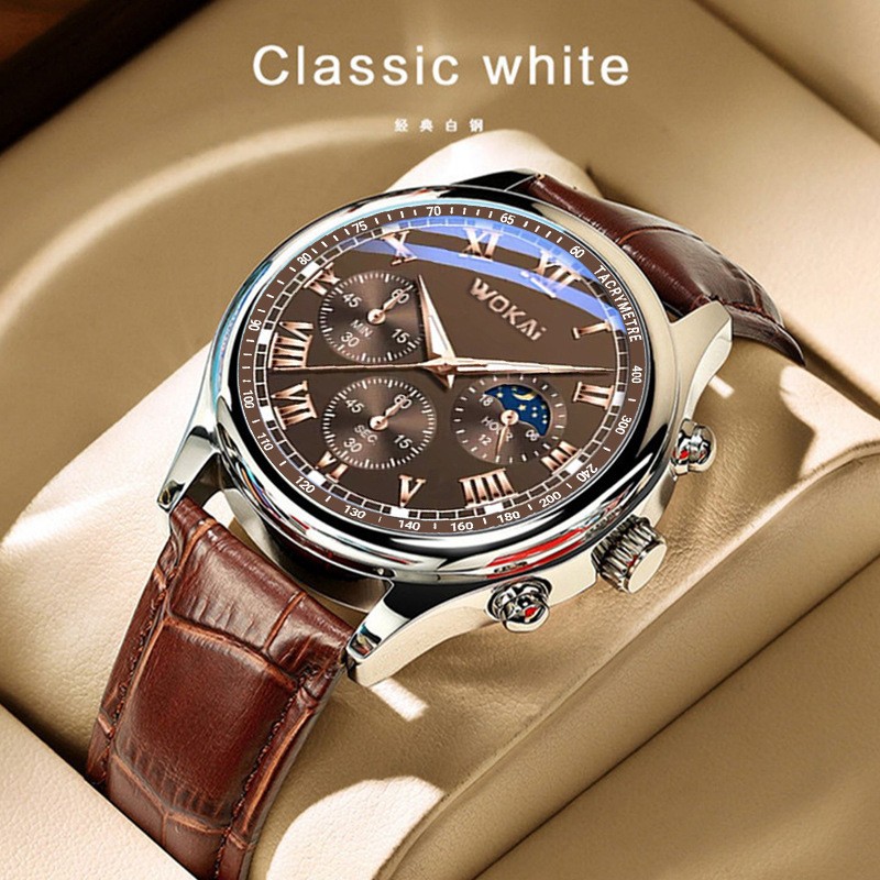 Picture of 2023 New Wokai Business Watch Quartz Sports Watch Casual Belt Men's Watch Men's Watch