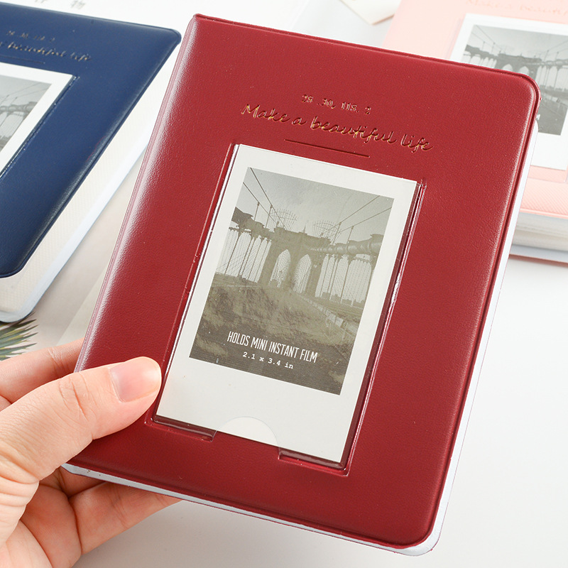 Picture of Wholesale supply of good life Series 3 inch photo album Polaroid photo album mini photo album waffle inside pages