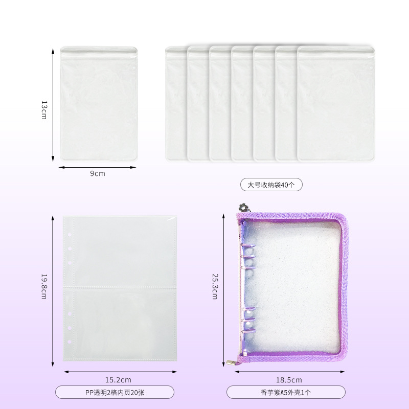 Picture of Anti-oxidation Jewelry Storage Book Earrings Ear Studs Ear Clips Necklace Hand Jewelry Silver Jewelry Sealed Bag Portable Bag Book