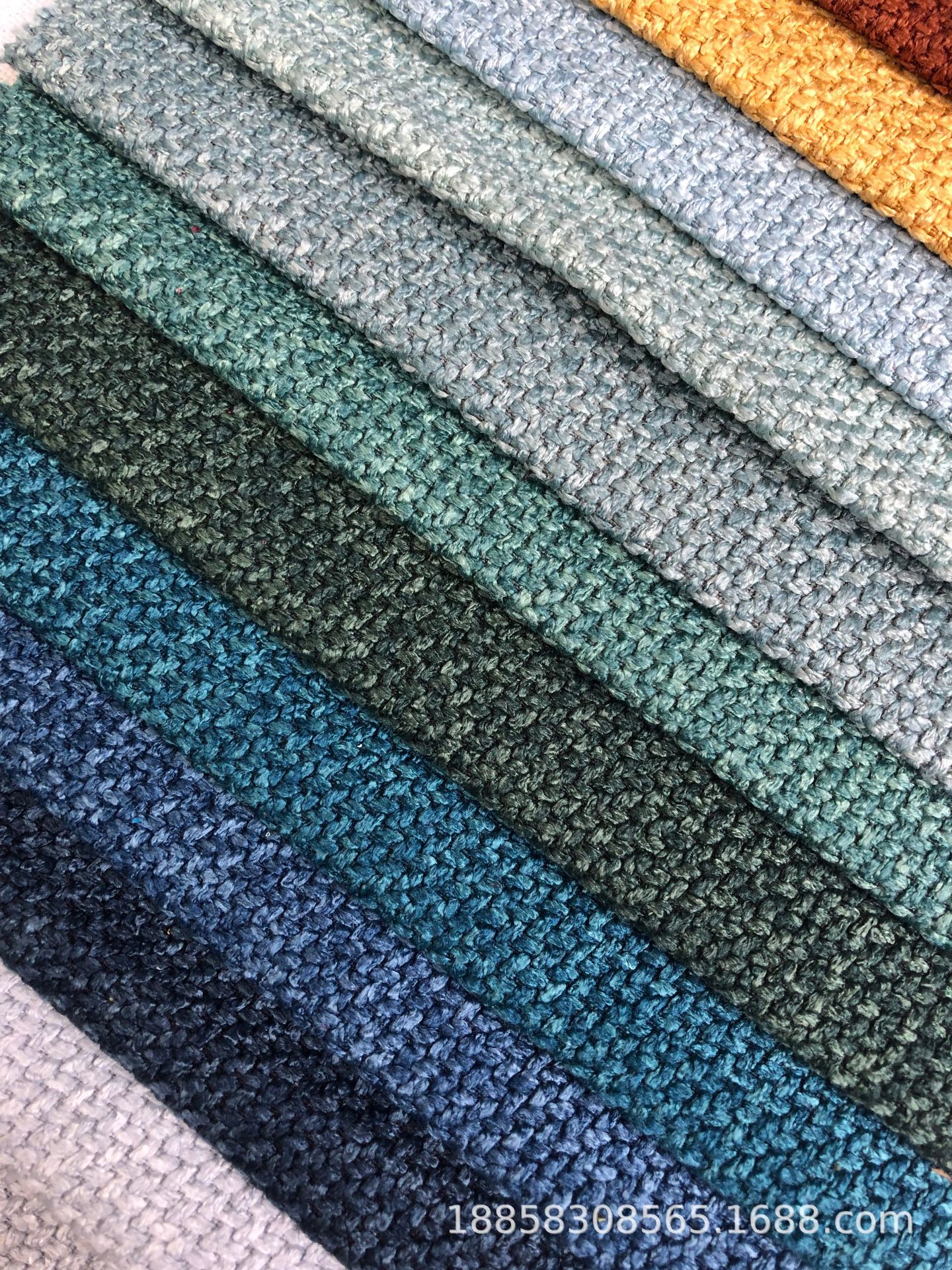 Picture of Factory spot extra thick matte Doris imitation linen sofa fabric thickened thick imitation linen plain composite decorative cloth