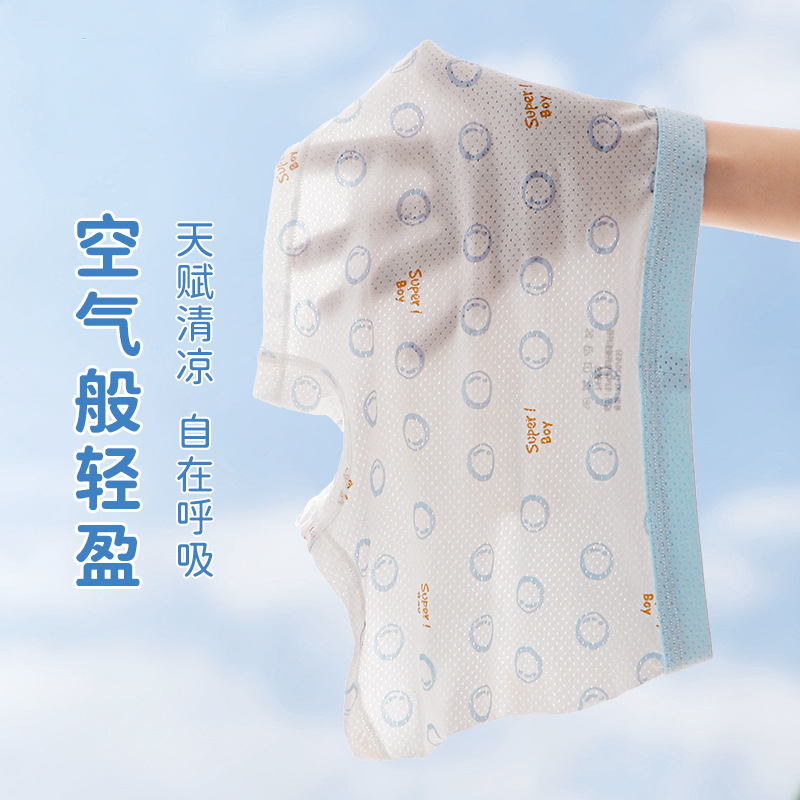 Picture of Boys' Underwear Children's Modal Boxers Mesh Breathable 100% Baby Boys' Children's Big Children's Boxer Shorts