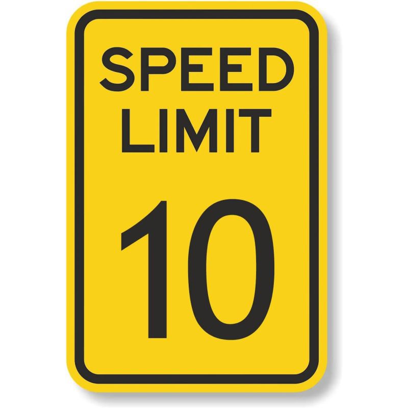 Picture of Retro No Speed Limit Sign Poster American Iron Painting Cross-Border Best-Selling Bar Cafe Wall Decoration