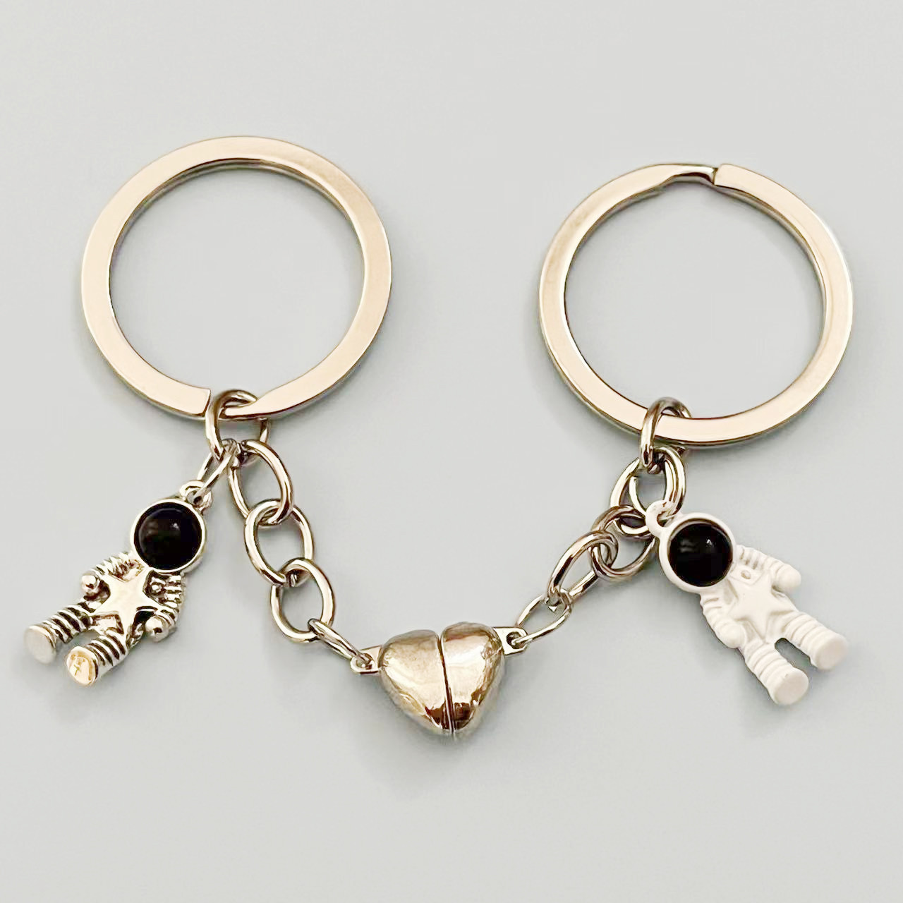 Astronaut Star Magnetic Buckle Keychain Astronaut Couple Friend Gift DIY Handmade Jewelry Keychain