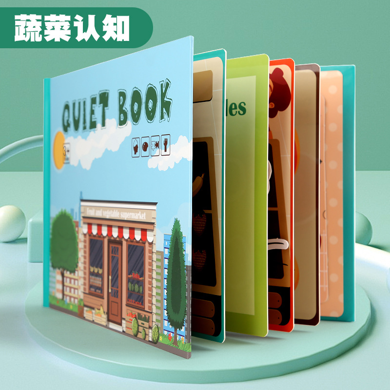Picture of Cross-border Children's Early Education Enlightenment Quiet Paste Book Toys Handmade Material Bag Educational Toys Baby Sticker Book