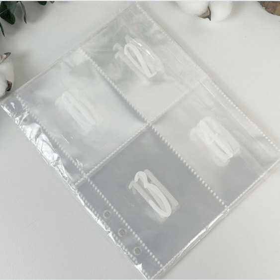Picture of Cross-border a5 transparent six-hole four-grid 100 printing digital inner page Polaroid photo loose-leaf simple storage