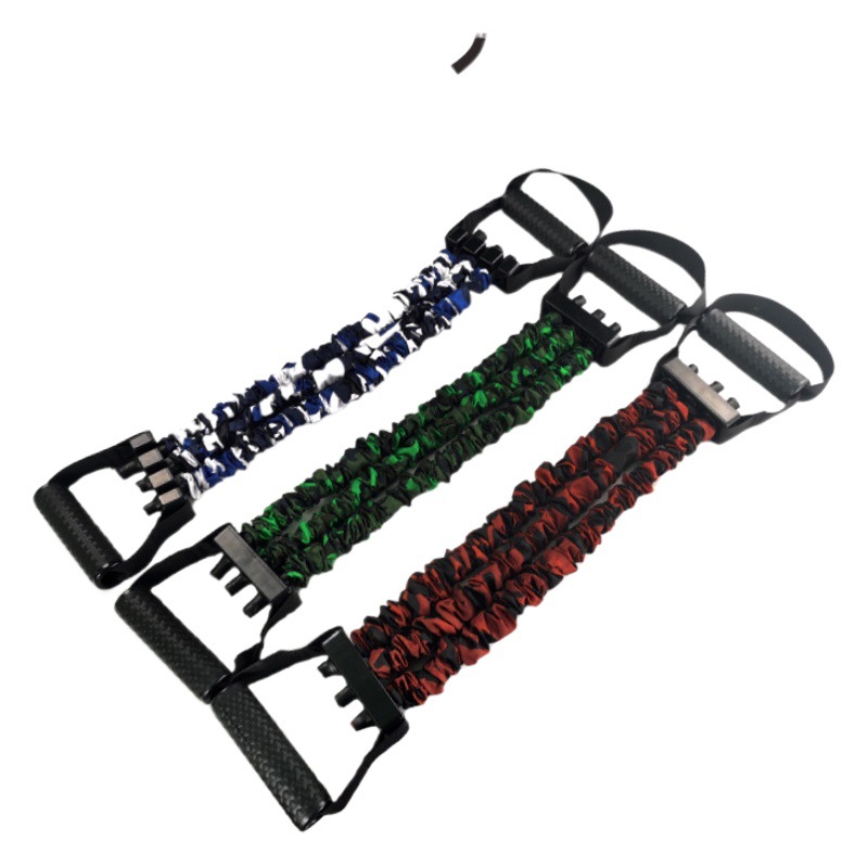 Adjustable Three-Hole Resistance Band Chest Expander Arm Strength Trainer Indoor Chest Muscle Training Home Fitness Equipment for Stretching