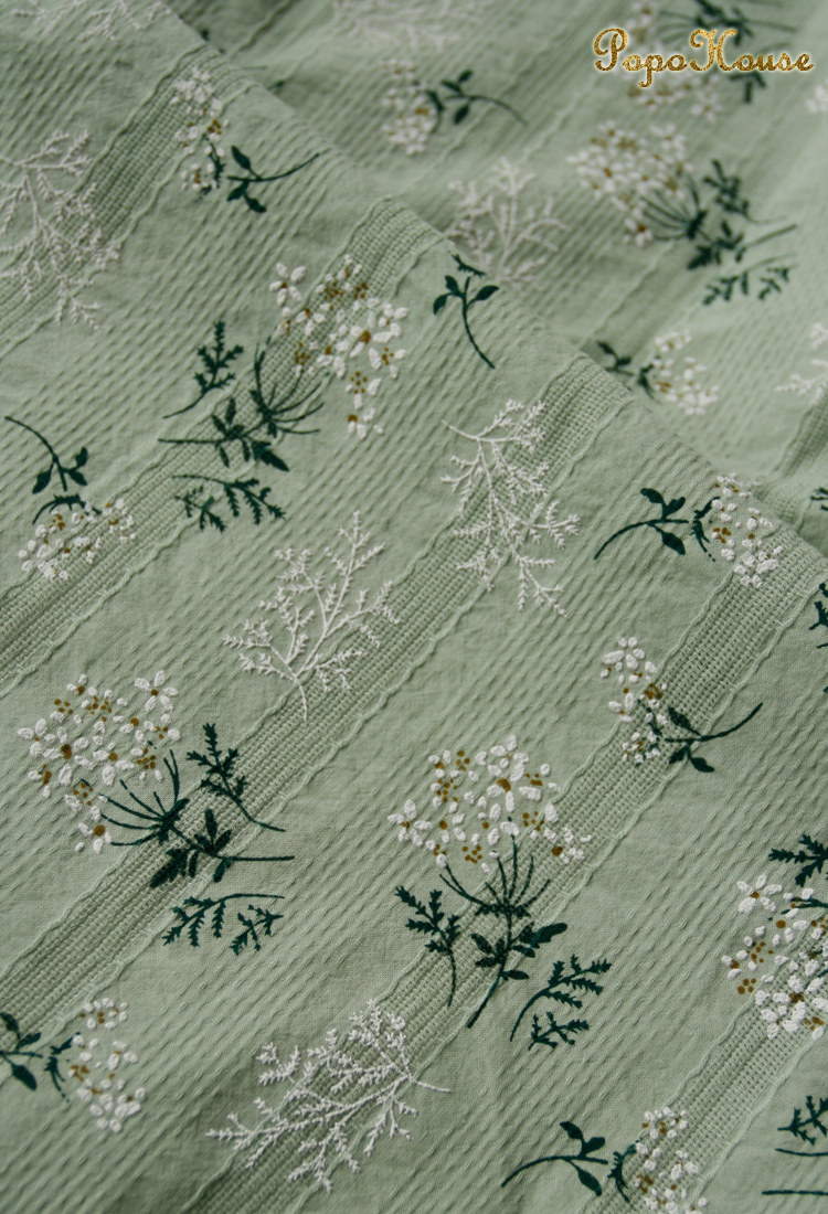 Picture of PopoHouse Japanese daisy jacquard imitation embroidery cotton fabric dress cheongsam dress clothing fabric